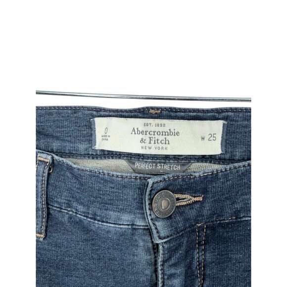 👖 Abercrombie & Fitch Perfect Stretch Skinny Jeans 0 W25 👖 - Picture 2 of 6